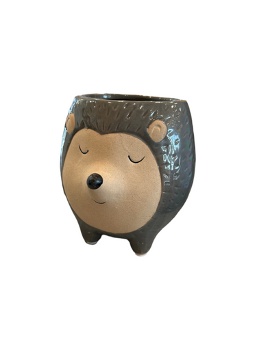 Medium Grey Hedgehog Planter