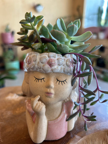 Pink Girl Planter