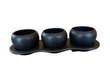 Load image into Gallery viewer, Black Cups Trio Planter