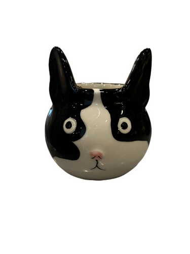 Tuxedo Cat Planter