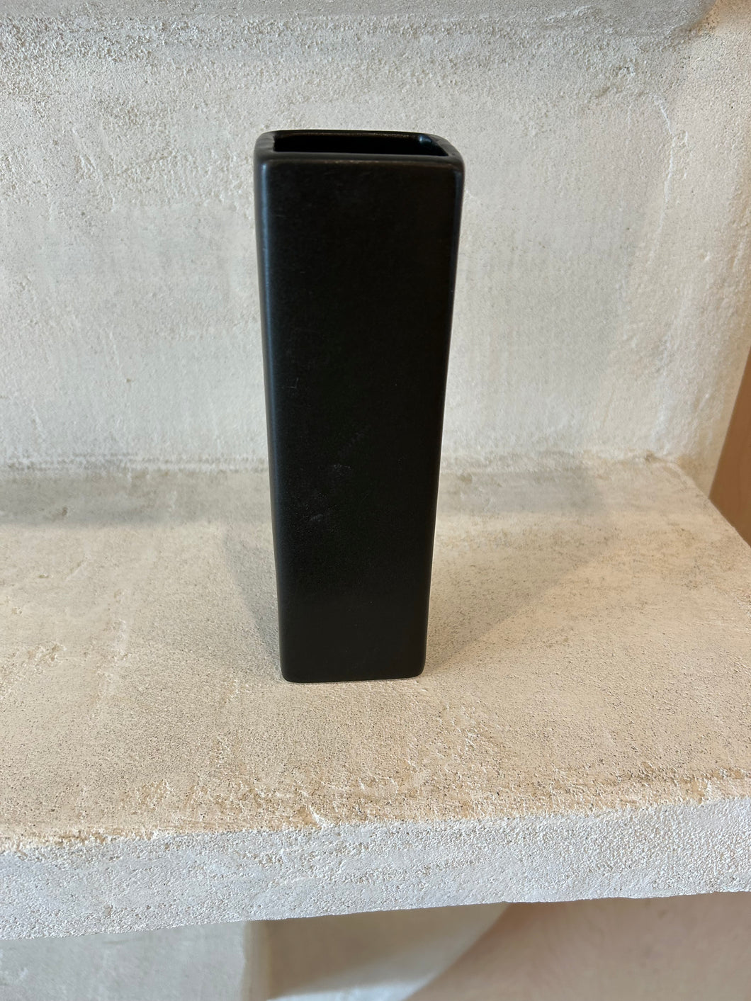 Tall Rectangular Black Planter
