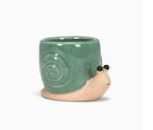 Monsieur Escargot Planter (Small snail)